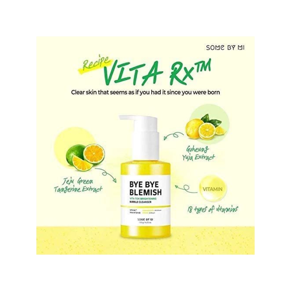 سوم باي مي منظف فقاعات فيتا توكس لتنظيف وتفتيح البشرة، 120 غرام - Image 2