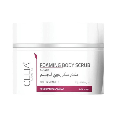 سيليا مقشر السكر الرغوي للجسم بالرمان والفانيلا، 400 جم