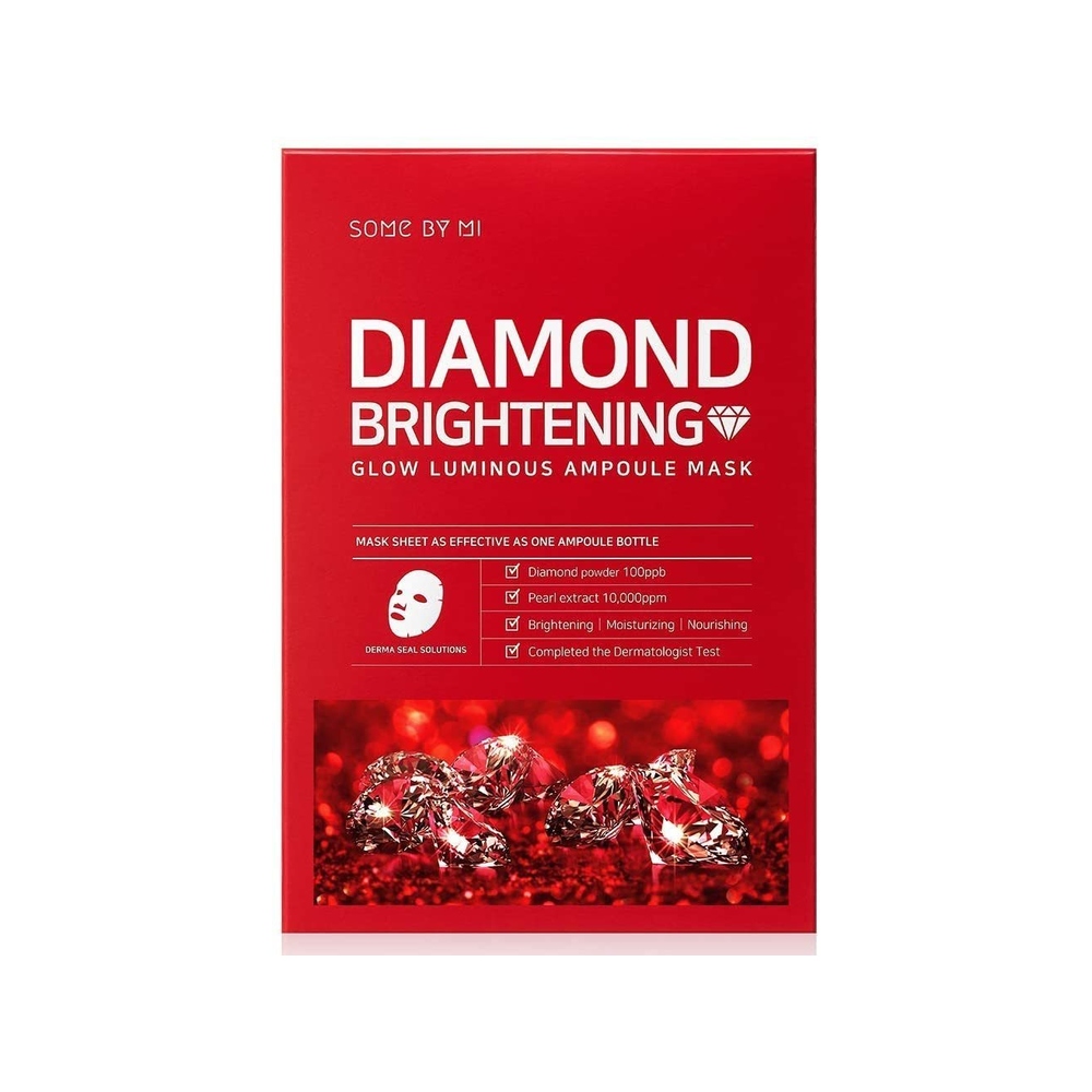سوم باي مي دايموند جلو لومينوس قناع الألماس لتفتيح البشرة، 10 ماسكات