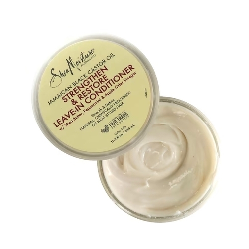 شيا مويستر بلسم بدون شطف لتقوية وترميم الشعر بزيت الخروع الأسود الجامايكي، 340 مل - Image 2