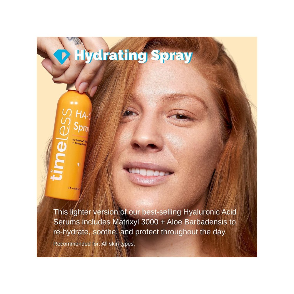 تايملس، بخاخ البرتقال بتركيبة حمض الهيالورنيك+ماتريكسيل 3000، 120مل - Image 4