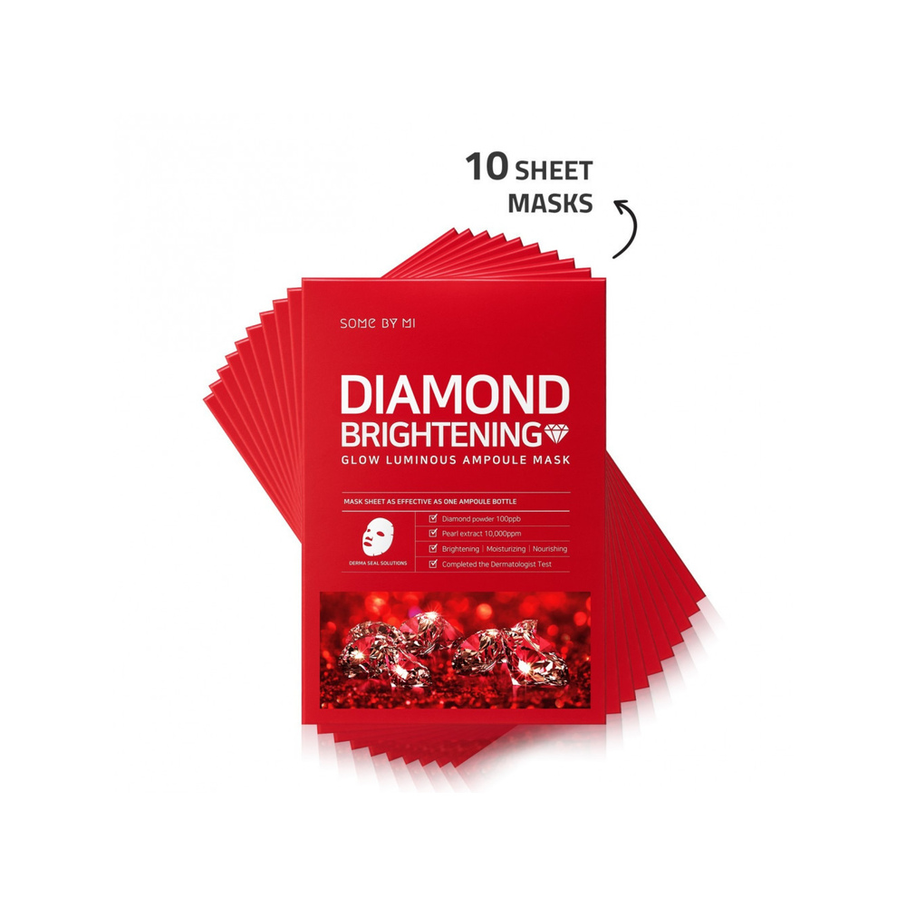 سوم باي مي دايموند جلو لومينوس قناع الألماس لتفتيح البشرة، 10 ماسكات - الصورة 4