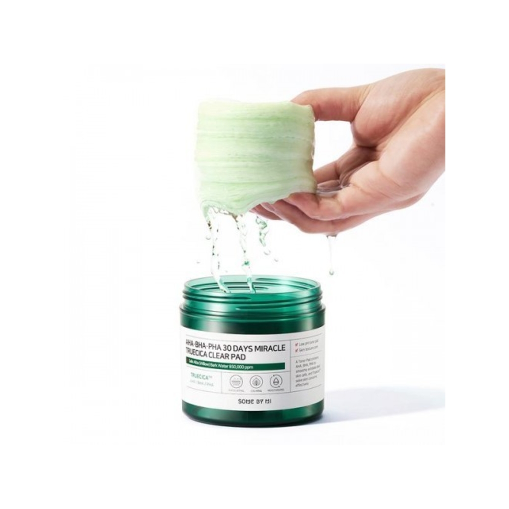 سوم باي مي مسحات قطنية باحماض الفا وبيتا وبولي هيدروكسي 30 يوم لصفاء البشرة، 70 مسحة - Image 2