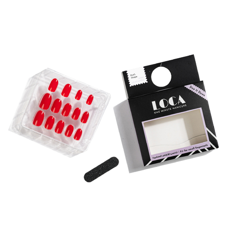 لوكا للاظافر الصغيرة، N4 شكل بيضاوي لون أحمر - الصورة 3