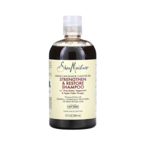 شيا مويستر زيت الخروع الأسود الجامايكي شامبو تقوية الشعر وترميمه، 384 مل