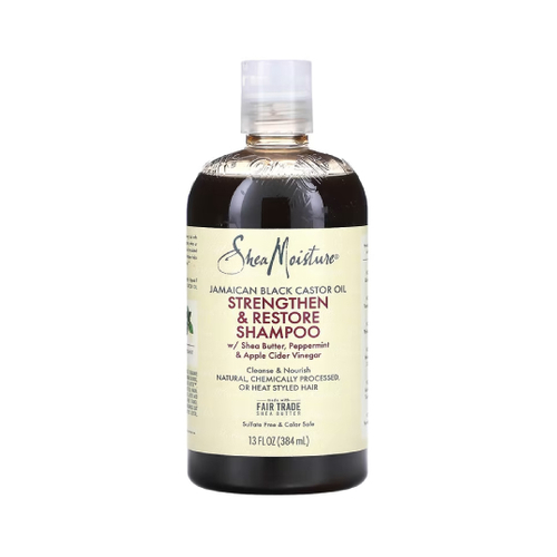 شيا مويستر زيت الخروع الأسود الجامايكي شامبو تقوية الشعر وترميمه، 384 مل