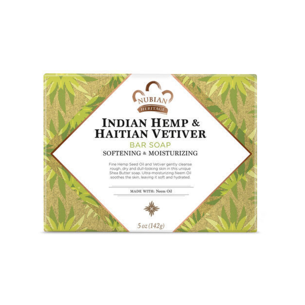 نوبيان هيريتيج صابون القنب الهندي ونجيل الهند الهايتي، 142جم - الصورة 2