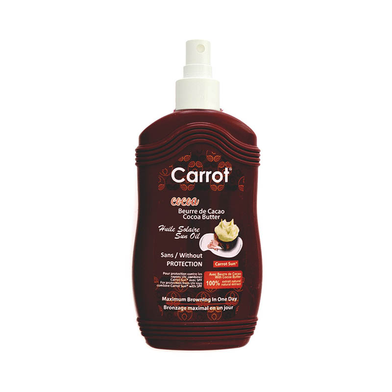 كاروت صن، زيت التسمير بالكاكاو، 200مل