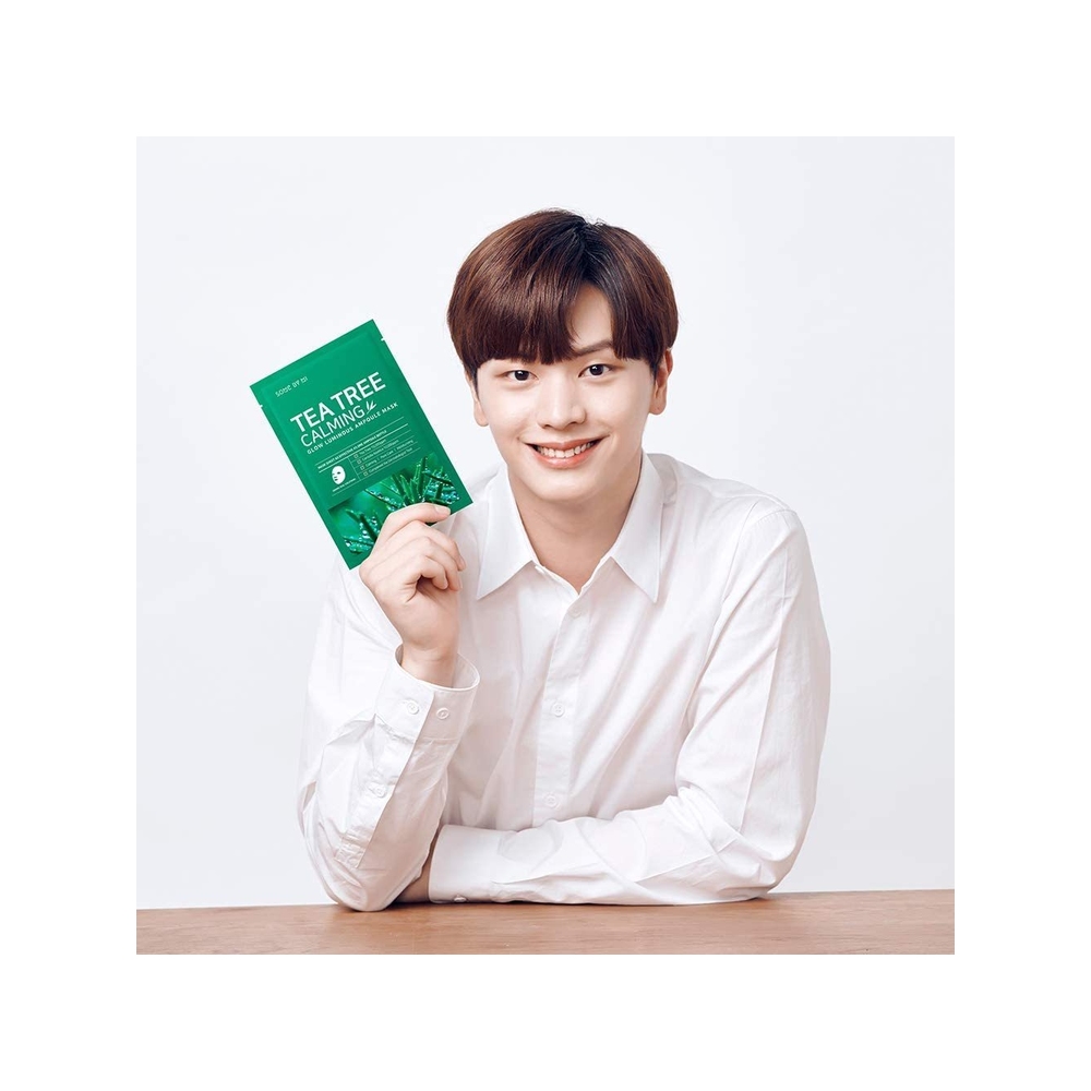 سوم باي مي قناع الشاي الأخضر لتهدئة البشرة، 10 ماسكات - الصورة 3