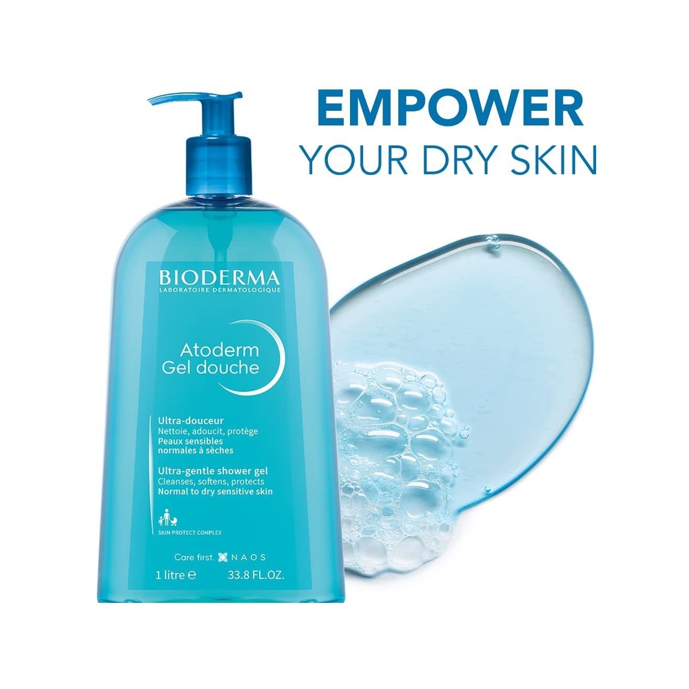 بيوديرما جل الاستحمام اتوديرم فائق النعومة، 1 لتر - Image 2