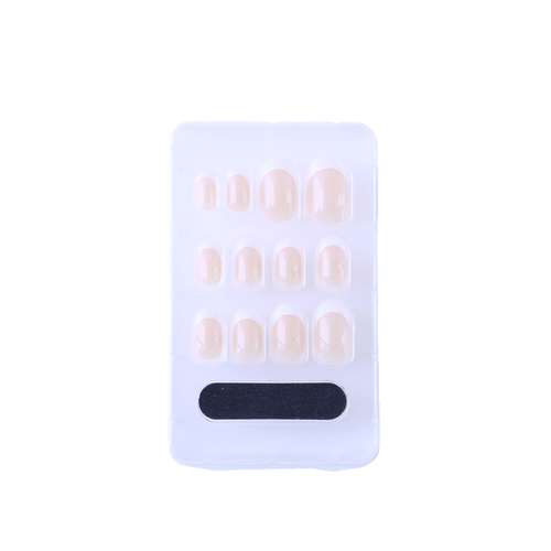 جازلي، أظافر جاهزة بيضاوي لون وردي فرنسي 24 قطعة، 4 - الصورة 2