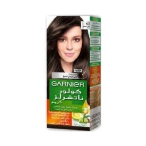 غارنييه كولور ناتشرلز صبغة مغذية للشعر بتركيبة كريمية، #4.1 بني رمادي